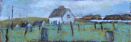 CHRISTINE THERY - Where Cattle still walk the roads, Long Island - oil on canvas - 40 x 120 cm - €1600 - SOLD