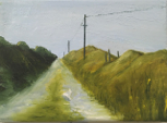HELEN O'KEEFFE - The Road to the School - oil on canvas - €295 - SOLD