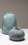 KATHLEEN STANDEN - Green & Lilac Vessel - coloured porcelain clay - Large €250 - Small €125