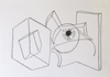 DAVID SEEGER - Eye Contact 5 - pen on paper - 28 x 42 cm - €550