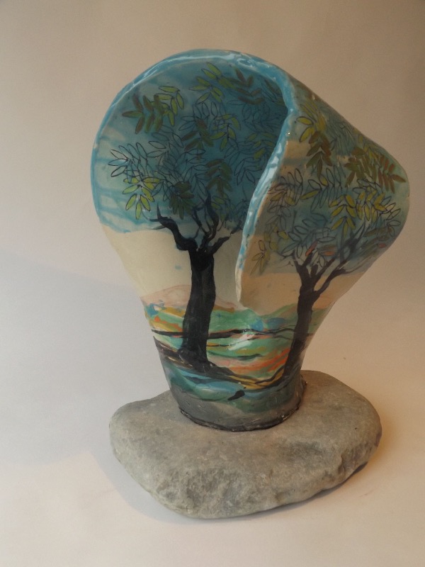DAVID SEEGER - Two Trees - ceramic - 40 cm high - €1500