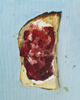 MOLLIE DOUTHIT - Cream & Jam - oil on canvas - 21 x 16 cm - €700