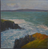 FIONA POWER - Mizen Cliffs - acrylic on canvas - 22 x 22 cm - €390