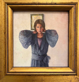 MARY CARTER - The Necklace - oil on board - 10 x 10 cm -€275 - SOLD
