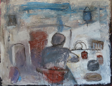 CHRISTINE THERY - Woman at a Table - oil on canvas - 70 x 90 cm - €2100