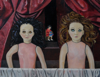 BIRGITTA SAFLUND ~ Gabrielle d'Estree's Dolls - oil on board - €500 - SOLD