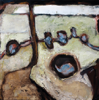 CATHERINE WELD - Borlin Valley Pools - oil on canvas - 40 x 40 cm - €450