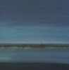 BIRGITTA SAFLUND ~ Town at Midnight - Oil on Board - 40 x 40 cm - SOLD