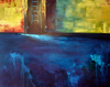 HELEN O'KEEFFE ~ Into the Blue - oil on canvas - €1600