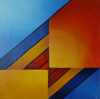 KYM LEAHY ~ Colour Shutter - acrylic on canvas - 30 x 30 cm - €430