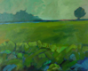 TERRY SEARLE ~ Green Field - acrylic on canvas - 41 x 51 cm - €500