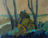TERRY SEARLE ~ High Rocks - acrylic on canvas - 41 x 51 cm - €500