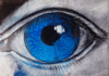MARTA SWIERAD ~ Blue Eye - ecolina ink, acrylic, graphite - 15 x 21 cm - €150
