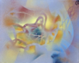 TERRANCE KEENAN ~ Uji : Studies in Being-Time #1 - spray paint on canvas - 20 x 25 cm - €250