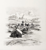 ANGIE SHANAHAN ~ Island Graveyard - pencil on fabriano paper - 30 x 30 cm - €450