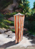 ANGIE SHANAHAN ~ 'Tis like the Riviera  - acrylic on linen canvas - 38 x 29 cm - €680