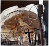 CATHERINE WELD ~ After Fire - mixed media on paper - 76 x 81 cm -€800
