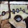 CATHERINE WELD ~ Borin Valley Pools - oil on canvas - 40 x 40 cm -€450