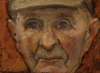 CHRISTINE THERY ~ Portraits of Farmer 1 - oil on canvas - 13 x 18 cm - SOLD