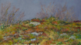 DAMARIS LYSAGHT ~ Imminent Shower, Coolcaha - Oil on Canvas on Board - 20 x 35 cm - €690