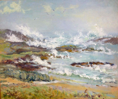 DAMARIS LYSAGHT ~ Storm, Galley Cove - Oil on Board - 25 x 30 cm - €590