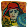 ETAIN HICKEY ~ Red Hat - ceramic - 10 x 10 cm - €120