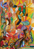 FERGUS O'FARRELL ~ Tumble Tones - mixed media - 42 x 30 cm - €900