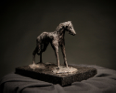 MIM SCALA ~ Hound - Bronze on black Kilkenny marble - 20 x 26 x 17 cm -edition of 10 #1 - 10 available - from €3800 