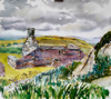 PATRICIA CARR ~ Ruin, Cappaghbeg - watercolour, pen & ink - 74 x 75 cm - €650