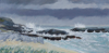 PETER WOLSTENHOLME ~ Galley Cove, Mizen - oil on canvas  on board -                               25.5 x 51 cm - €500