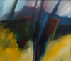 TERRY SEARLE ~ Blue Hills - acrylic on canvas - 70 x 80 cm - €1500