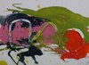 TERRANCE KEENAN - The Rising I - encaustic & rag on canvas - 57 x 73 cm - €1500