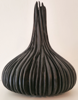 KIERAN HIGGINS - Oak Bottle Form - ebonized with external carving - €675