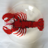 ANGELA BRADY Lobster Plate - Fuse Glass - 30 cm diameter - €240