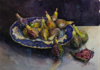 ANN MARTIN - Garden Figs & Tiffany - watercolour on rag - 63 x 78 cm - €4500