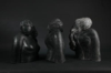 AYELET LALOR - Introspection I, II, III - ceramic, wood, wax, plaster - 54 x 30 x 66 cm - €1500 each - €2500 pair - €3000 group