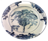 LEDA MAY - Plate IV - ceramic painted cobalt & black stain - 30 cm diameter - €245