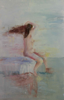 LESLEY COX - Nude V - oil on canvas paper - 46 x 35 cm - €200