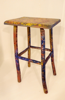 ALISON OSPINA - Greenwood Stool - handpainted  by PAT CONNOR - €300