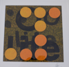CHRISTINA JASMIN ROSER - Life in Orange II - textile - 30 x 30 cm - €240