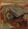 CHRISTINE THERY - Red Cart - oil on canvas - 100 x 100 cm - €2500