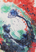JOANNE NEVILLE - The Flower Pot Coral - pen & ink on Yupo paper - 90 x 60 cm - €445