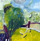 CATHERINE WELD - Big Meadow - oil on canvas - 80 x 80 cm - €1100