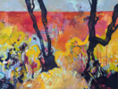 CATHERINE WELD - Black Trees - oil on canvas - 60 x 45 cm - €690 - SOLD