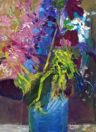 CATHERINE WELD - Flowers 1 - oil on panel - 30 x 21 cm - €380