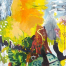 CATHERINE WELD - In the Garden - oil on canvas - 80 x 80 cm - €1100