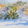 DAMARIS LYSAGHT - Snowshower - oil on panel - 15 x 15 cm - €435 - SOLD
