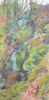 DAMARIS LYSAGHT - Waterfall - oil on canvas on panel - 61 x 30 cm - €985