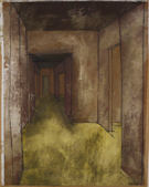 JOHANNA CONNOR - Labyrinth 2 - mixed media on board - 108 x 77 cm - NFS