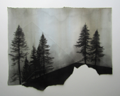 LAURA WADE - Setting 2 - ink & perforations on paper - 40 x 50 cm - €375